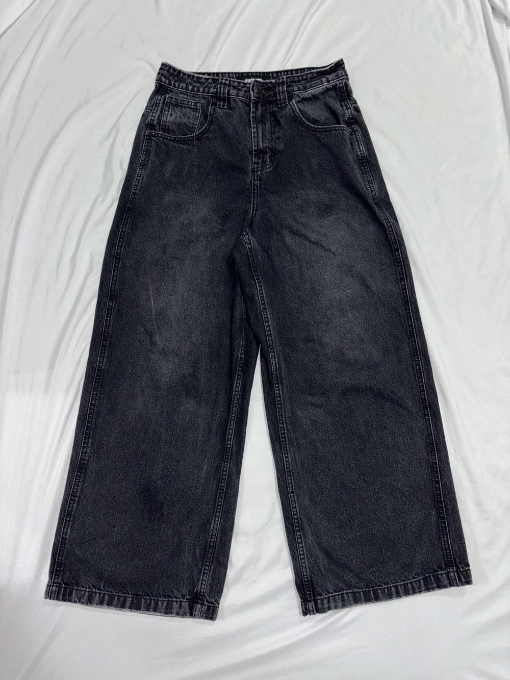 RSQ Black Relaxed Wide-Leg Jeans